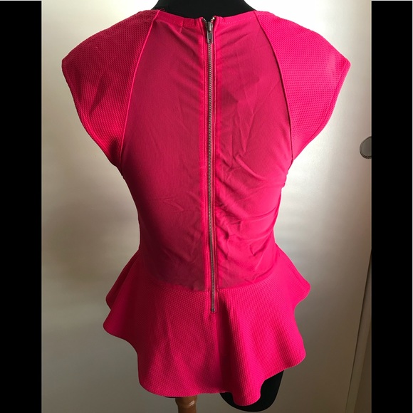 🛑 MATERIAL GIRL PEPLUM MESH TOP - Picture 8 of 8